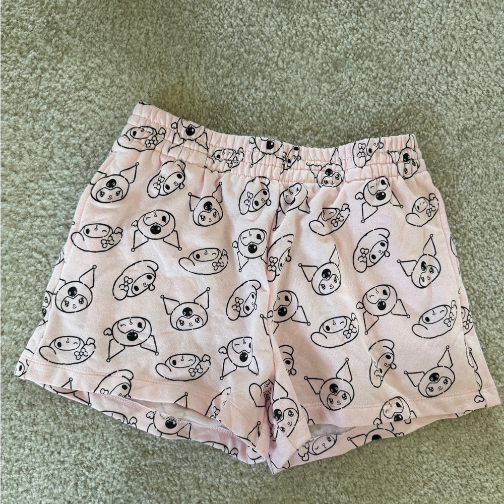 Hello Kitty Kuromi & My Melody Sanrio Pink Sleep Lounge Shorts Women's Sz medium